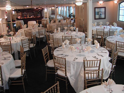Liberty Belle yacht dining area